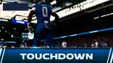 touchdown (+6, try not yet on the scorebug), frame 11, redacted copy