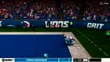 touchdown + extra point (+7; the +6 state was never read), frame 5